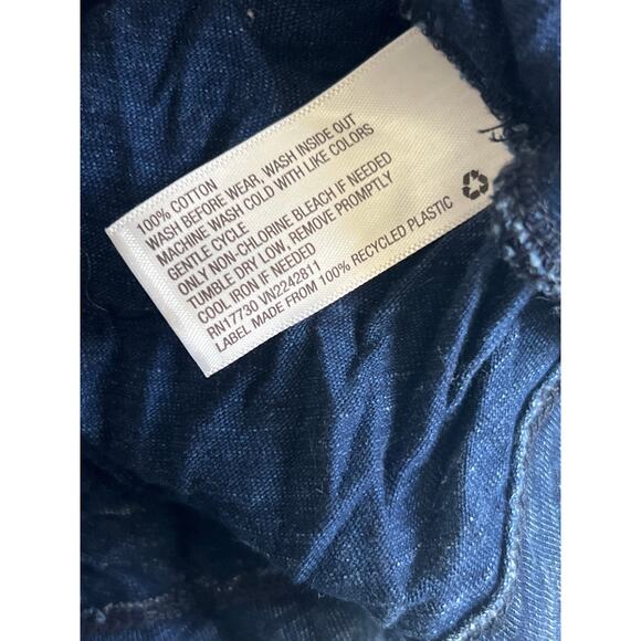 Universal thread blue slit open back short sleeve 100% cotton‎ T-shirt - Picture 4 of 5